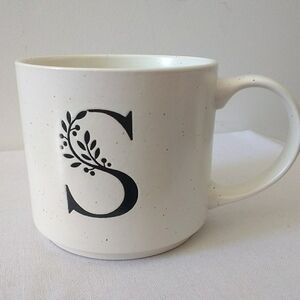 Stoneware Monogrammed Coffee Mug